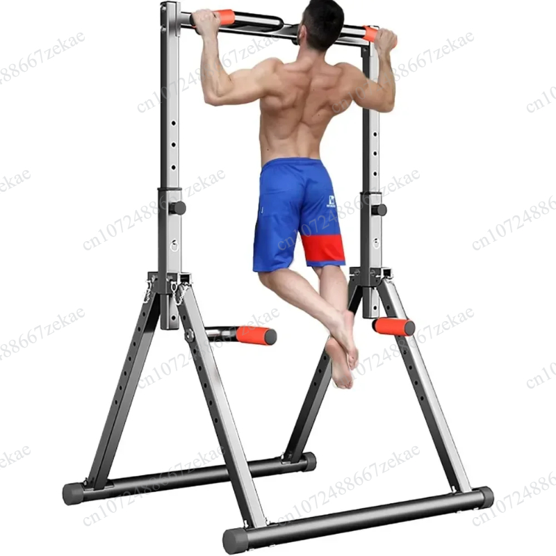 Outdoor Power Tower Pull Up Bar - パワータワー、調節可能な多機能ディップステーション＆懸垂バー、家庭用屋外フィットネストレーニング器具