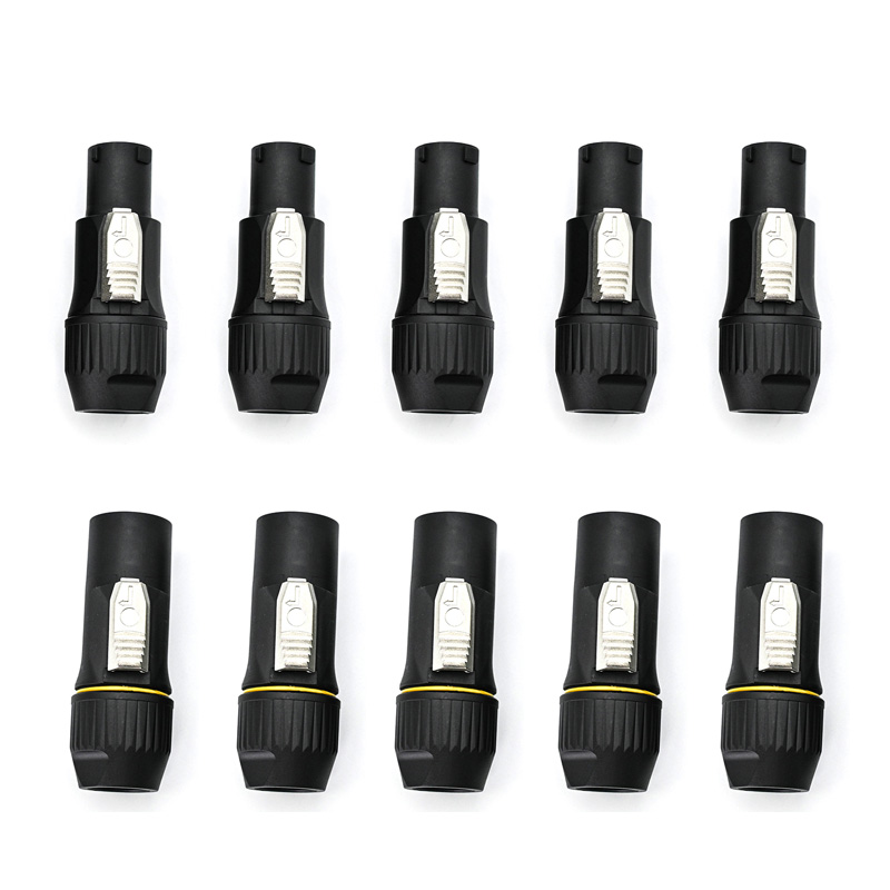 Outdoor Power Socket With Lock - 10個 防水パワーコン トゥルーパワーコネクター 屋外用 オス・メス プラグソケット