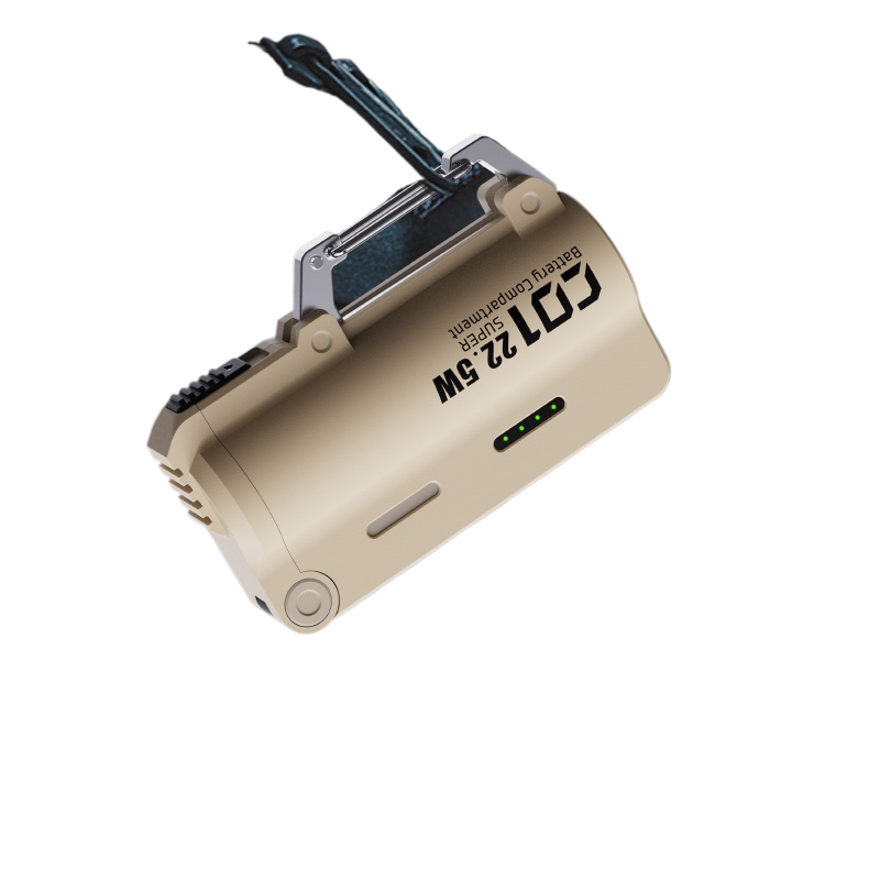Outdoor Power Bank - ミニポータブル屋外用パワーバンク：5000mAh、交換可能なバッテリー、強力な急速充電機能-バッテリーは含まれていません