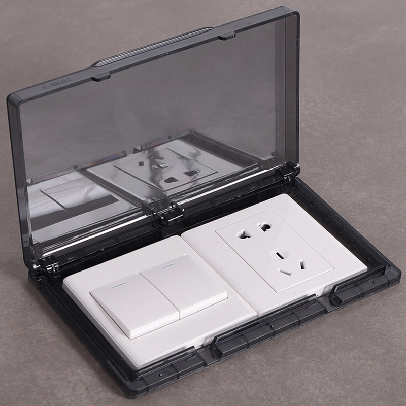 Outdoor Power Outlet - 家庭用および屋外用の防水極薄電源カバー,26mm,86タイプ2バンドハンドプロテクター