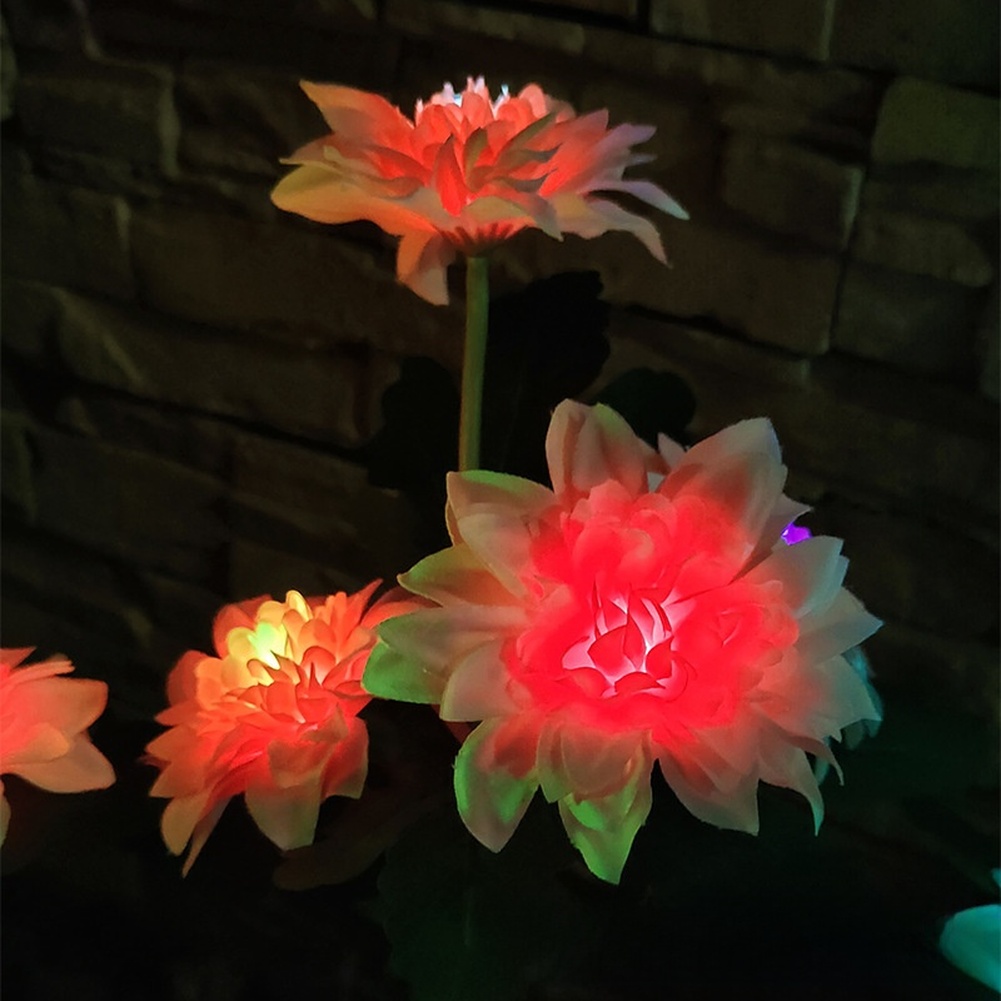 ソーラー式牡丹花ランタンステークライト（75cm）、庭、通路 - Outdoor Yard Power Stake のレビューと価格