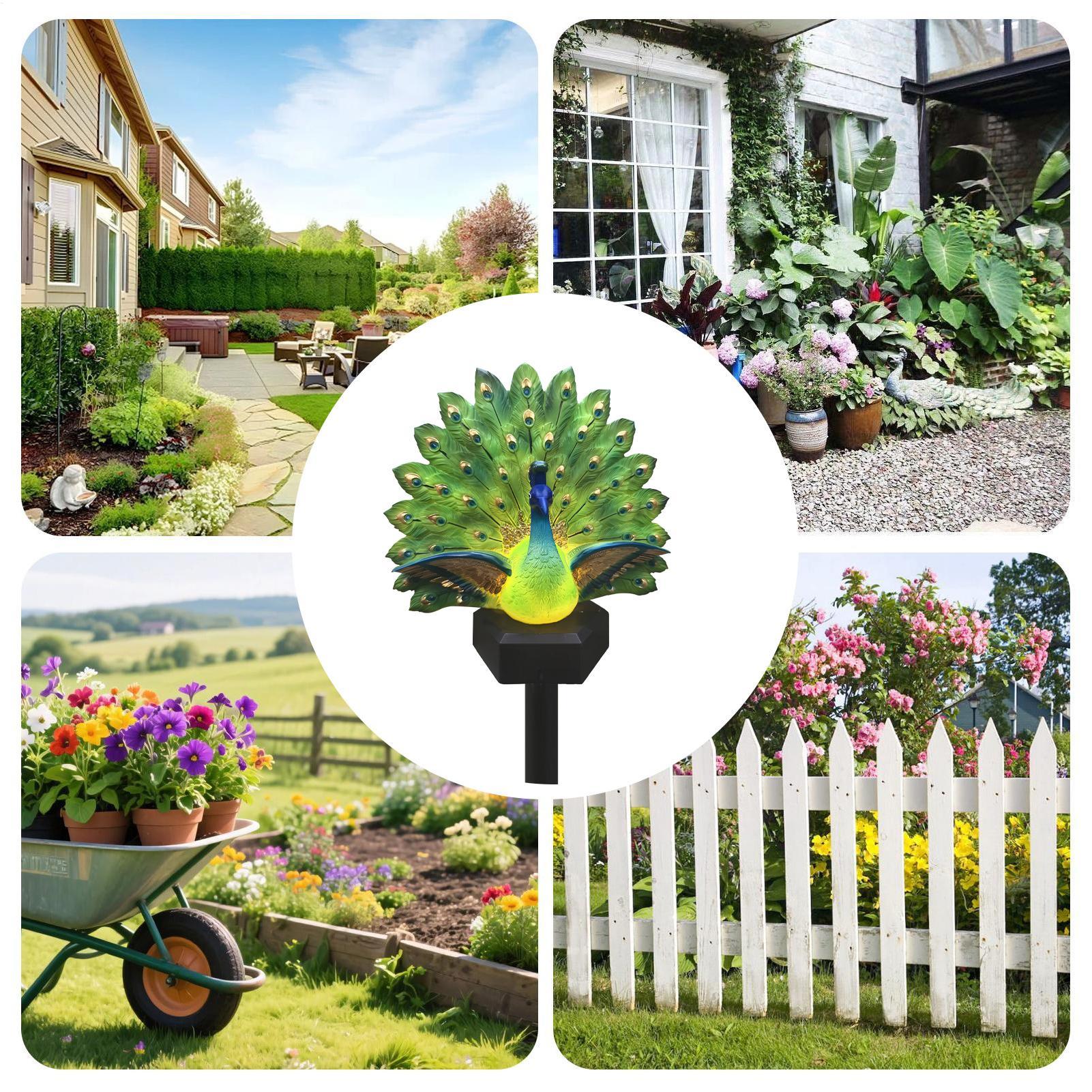 ソーラーバードガーデン彫刻ソーラーパワー防水装飾ステーク屋外 - Outdoor Yard Power Stake のレビューと価格