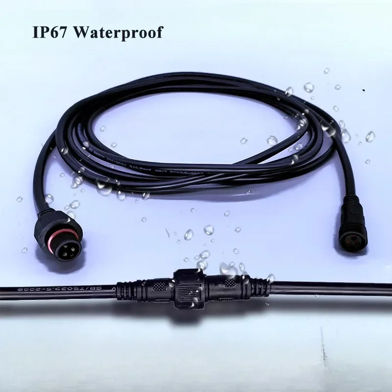 IP67防水規格対応、オス・メス接続可能な延長ケーブル。2ピ - Outdoor Power Extension のレビューと価格