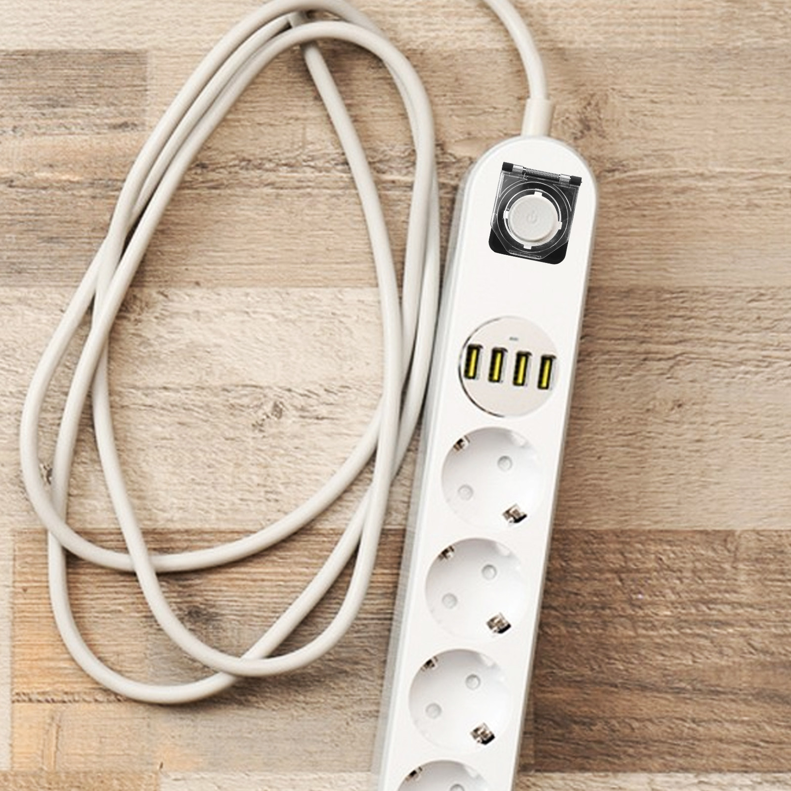 スプリング式の透明電源スイッチ保護カバー、ボタンキャップ、安 - Outdoor Power Socket With Lock のレビューと価格