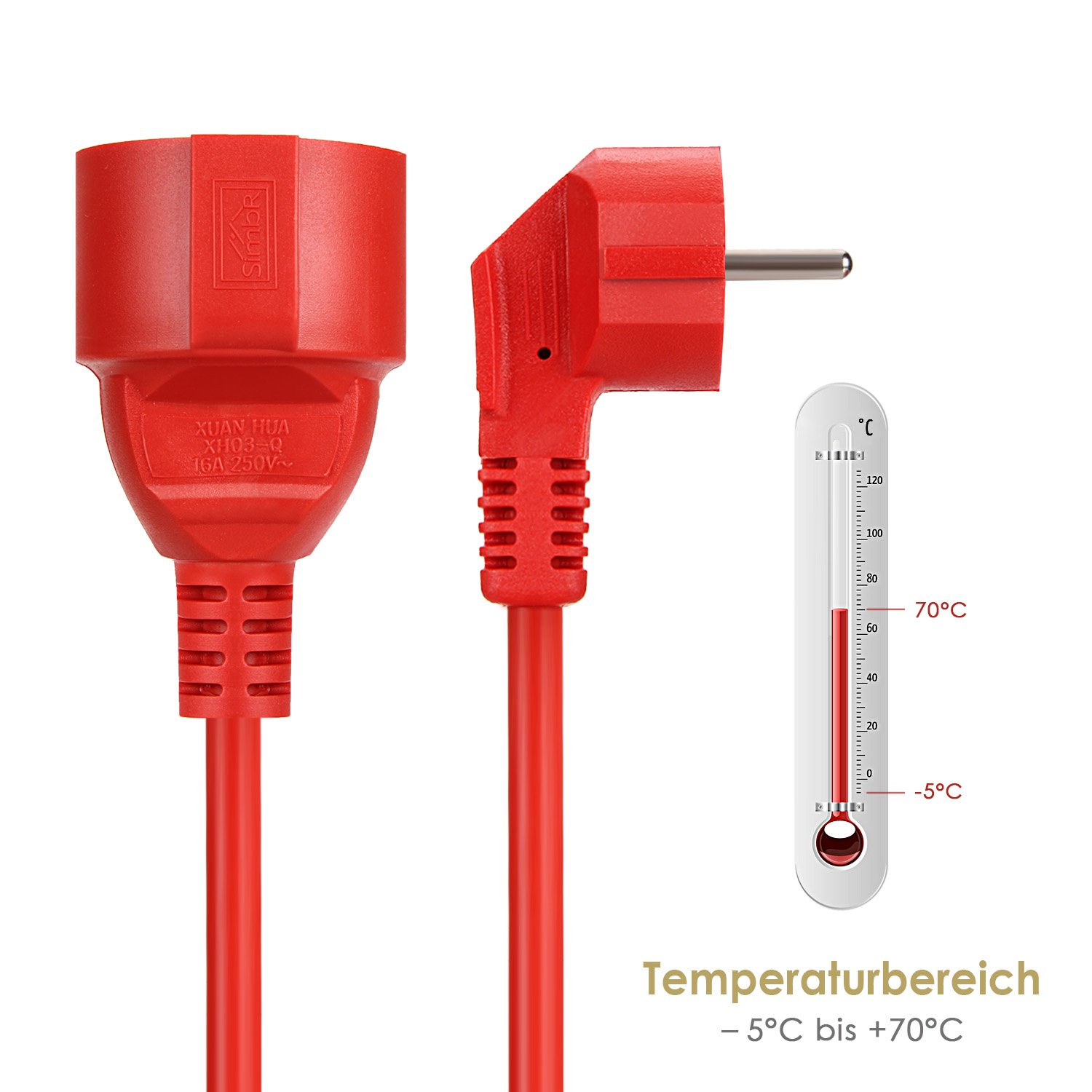 電源タップ延長コード 5/10/20mケーブル 16A EU - Outdoor Power Quincy のレビューと価格