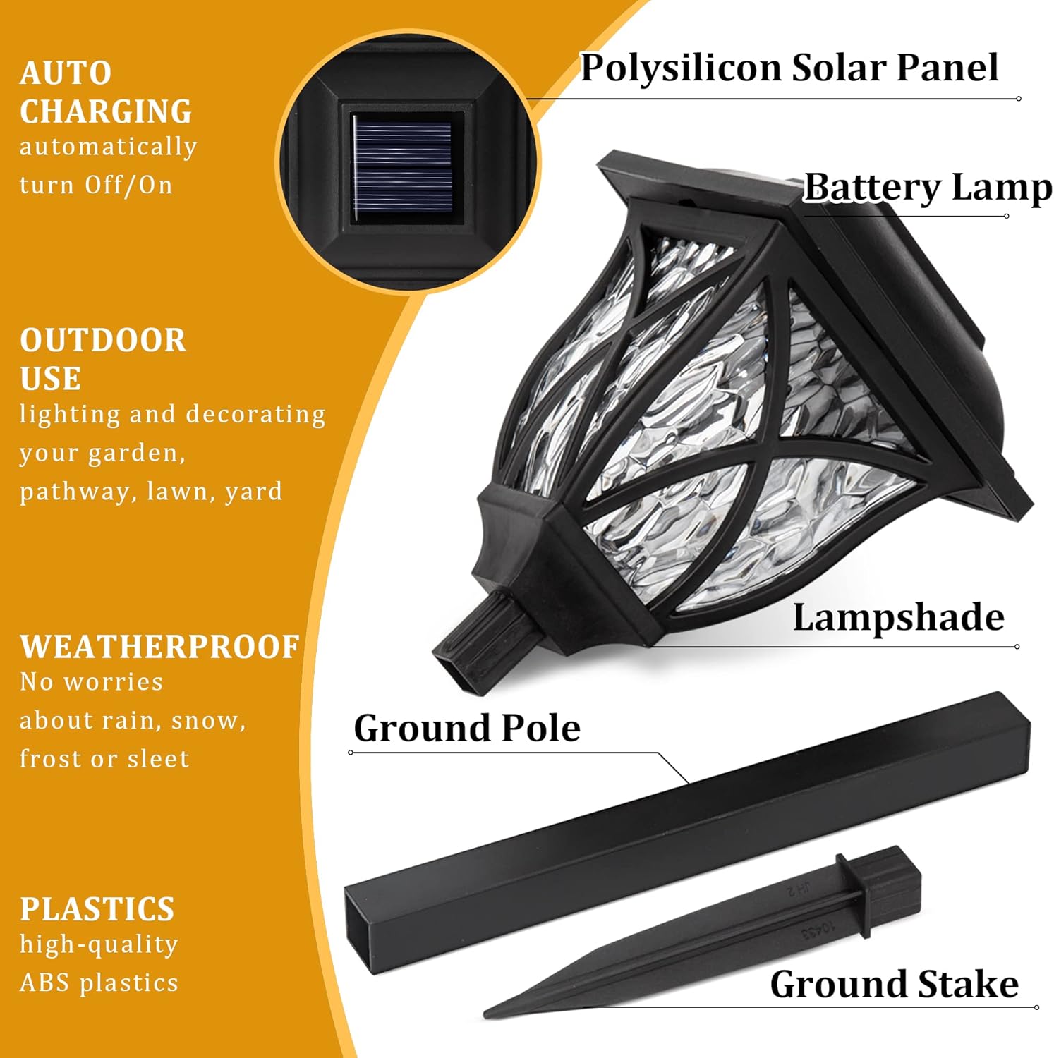 1-8 個の太陽光発電屋外ガーデンライト防水 LED ステー - Outdoor Yard Power Stake のレビューと価格