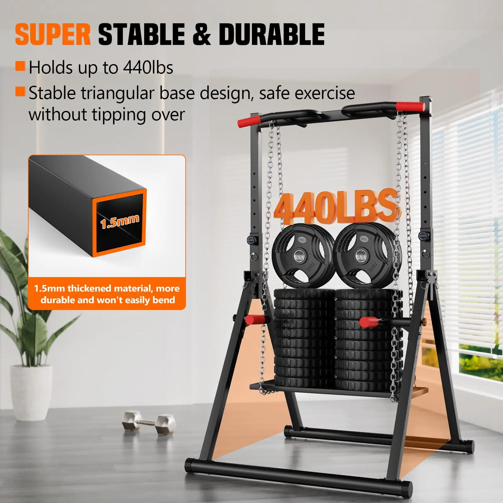 折りたたみ式のパワータワー、懸垂バー、ディップステーション。 - Outdoor Power Tower Pull Up Bar のレビューと価格
