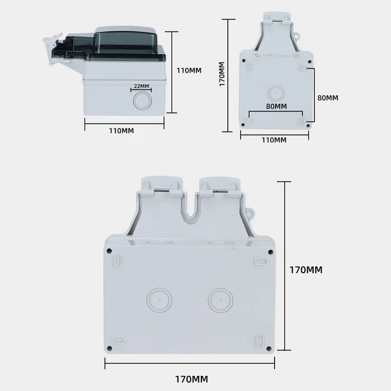 Tuya防水電気壁コンセントEU FR KR IL IP66 - Outdoor Power Quincy のレビューと価格
