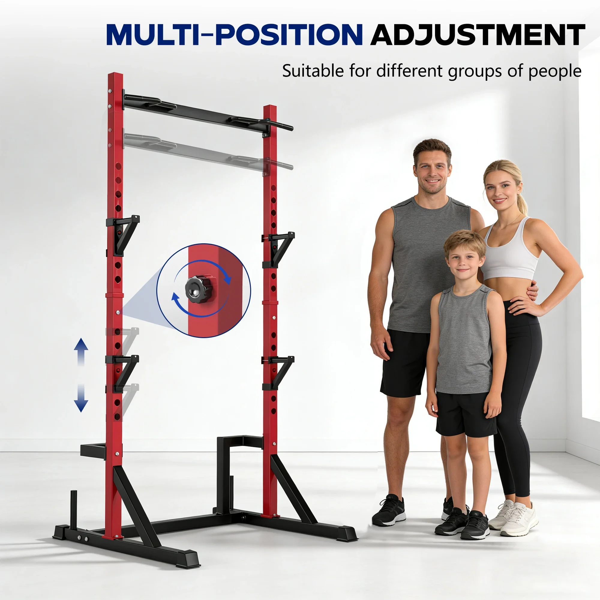 KERDOM 多機能パワーラック（懸垂バー付き）、最大耐荷重 - Outdoor Power Tower Pull Up Bar のレビューと価格