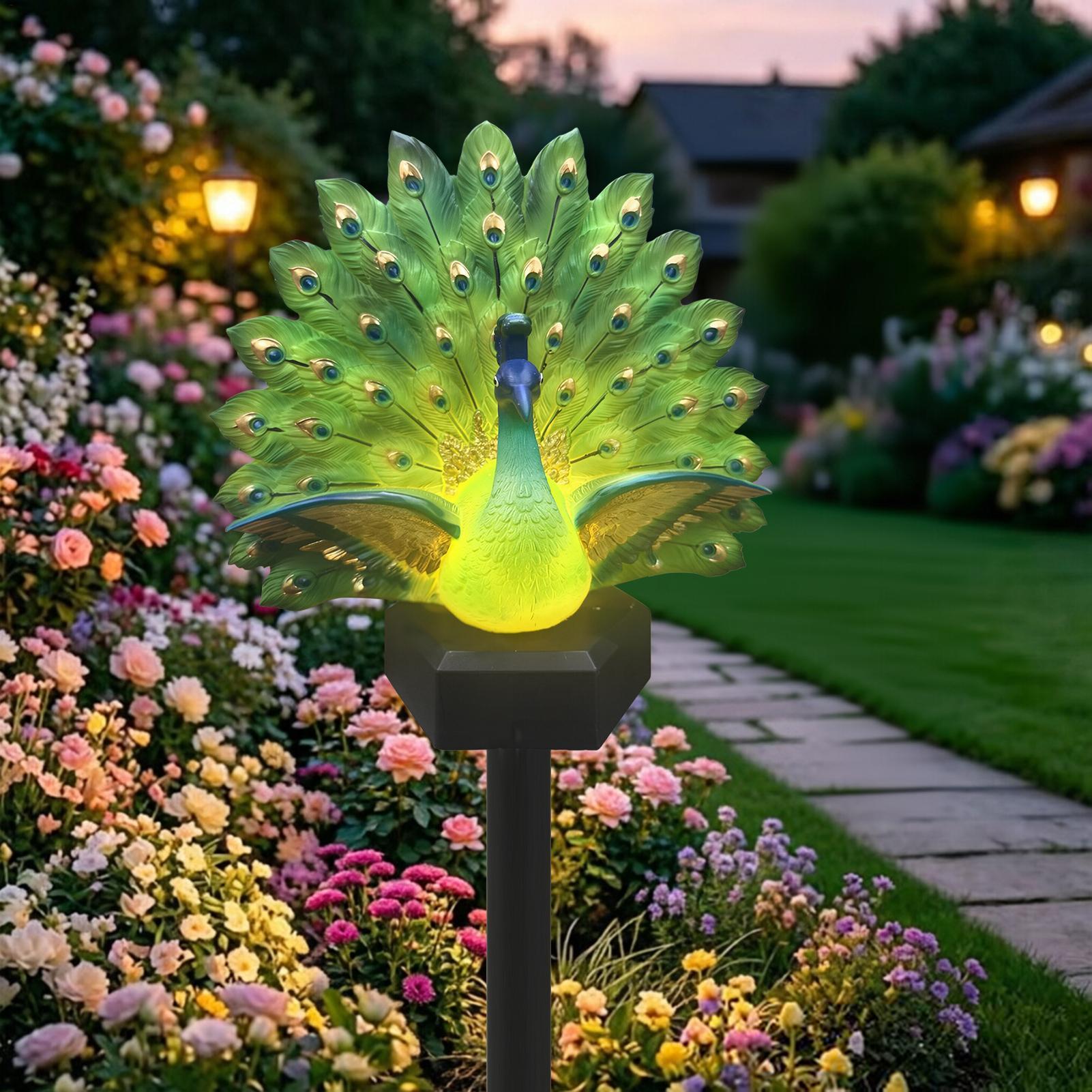 ソーラーバードガーデンデコレーション ソーラーパワー防水装飾 - Outdoor Yard Power Stake のレビューと価格