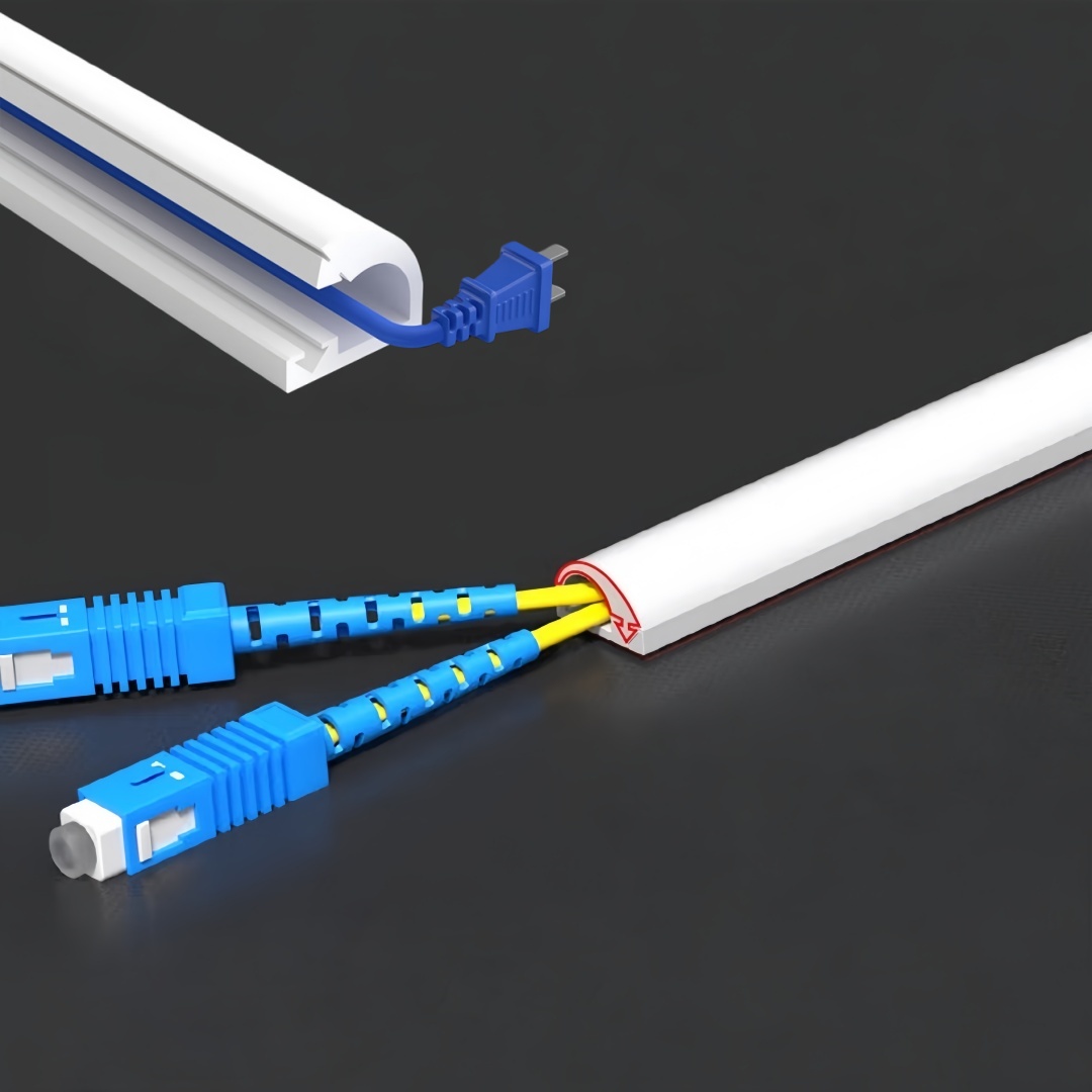    1PC アーク抗押出フロアコードカバー自己粘着電源延 - Outdoor Power Extension のレビューと価格