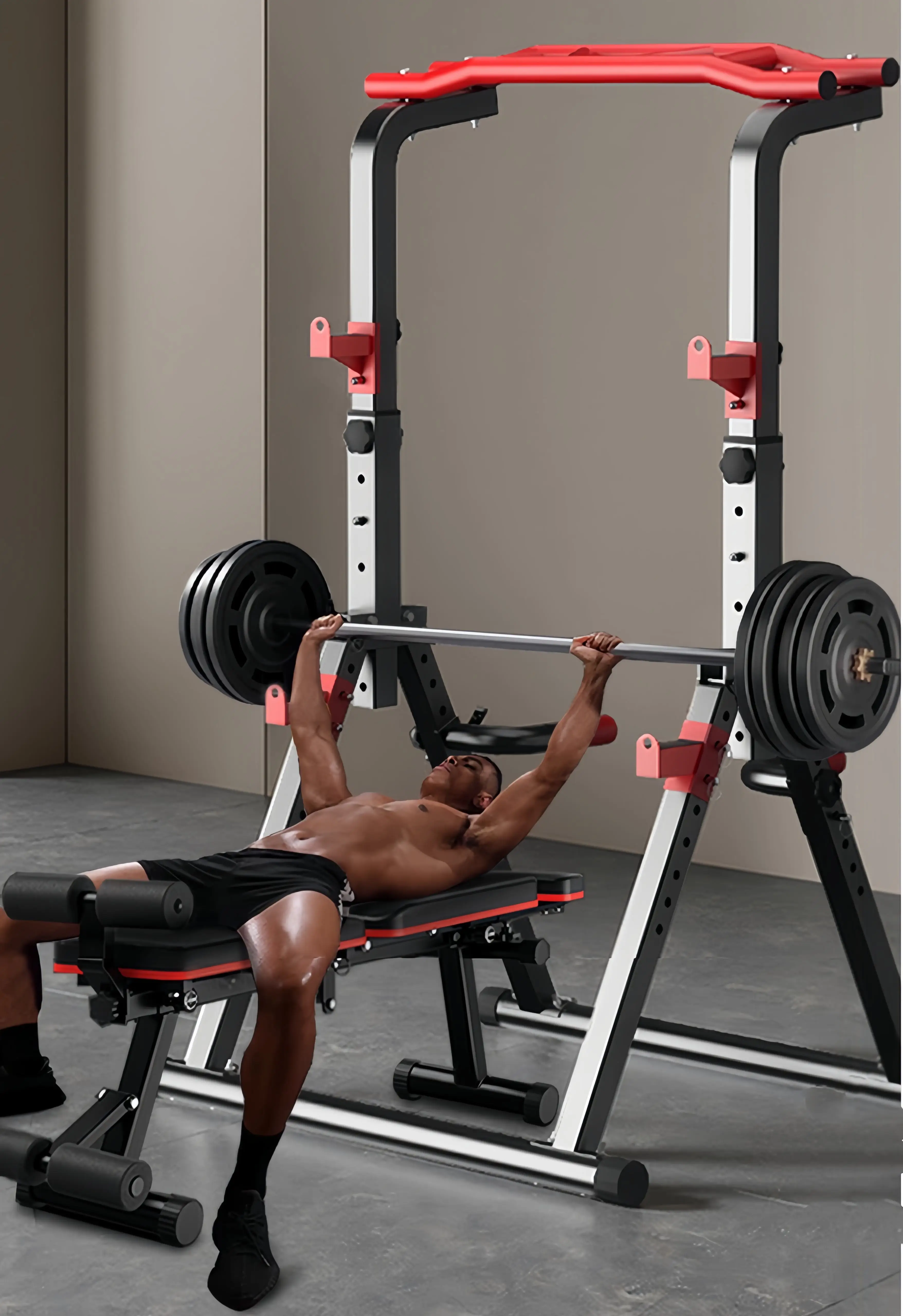 折りたたみ式のパワータワー、懸垂バー、ディップステーション。 - Outdoor Power Tower Pull Up Bar のレビューと価格