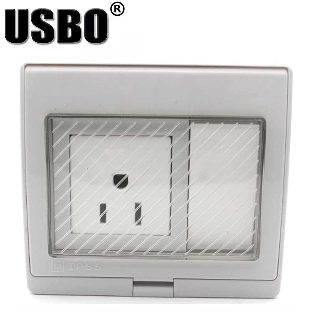 IP55防水・耐紫外線屋外用壁コンセント（AU、UK、US、 - Outdoor Power Quincy のレビューと価格