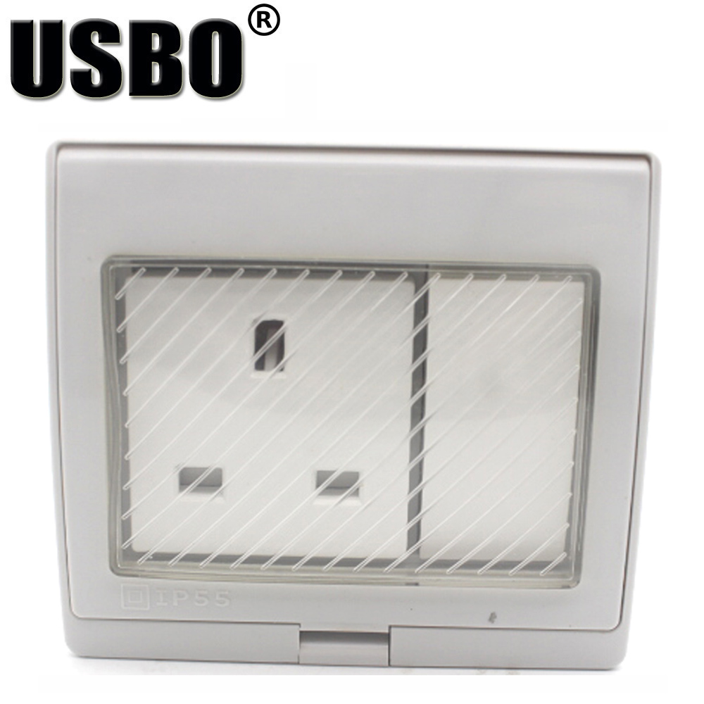 IP55防水・耐紫外線屋外用壁コンセント（AU、UK、US、 - Outdoor Power Quincy のレビューと価格