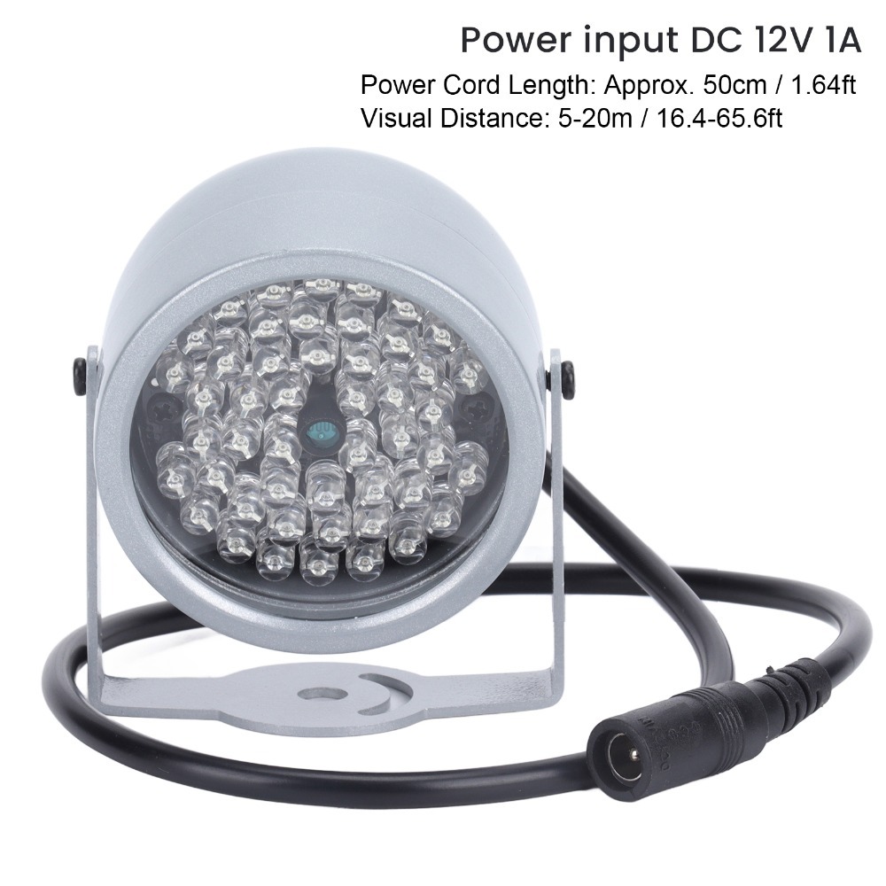 48 LED フィルライト 12V 電圧自動誘導赤外線ランプ - Outdoor Power Monitor のレビューと価格